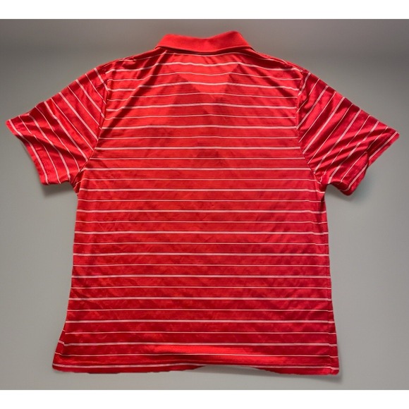 Ohio State Buckeyes Polo Golf Shirt Red White Stripes Embroidered Logo XXL JBHS - Picture 2 of 8